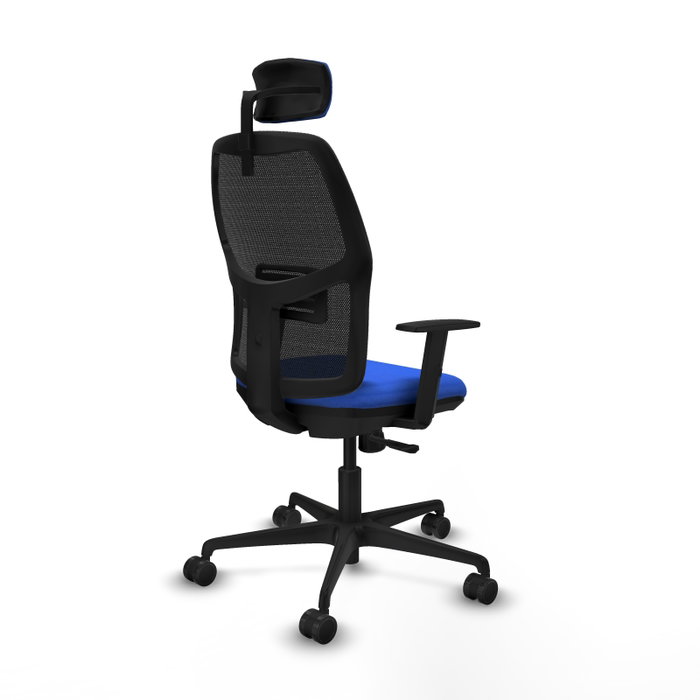 PIQUERAS Y CRESPO Silla de oficina Alfera con mecanismo Sincro, Azul y Negro PIQUERAS Y CRESPO Silla de oficina Alfera con mecanismo Sincro, Azul y Negro