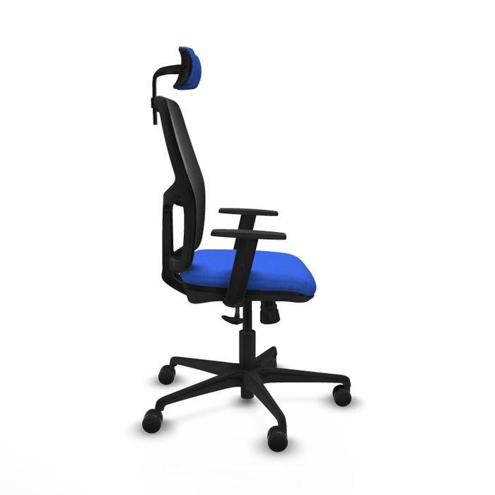PIQUERAS Y CRESPO Silla de oficina Alfera con mecanismo Sincro, Azul y Negro PIQUERAS Y CRESPO Silla de oficina Alfera con mecanismo Sincro, Azul y Negro