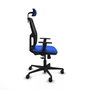 PIQUERAS Y CRESPO Silla de oficina Alfera con mecanismo Sincro, Azul y Negro
