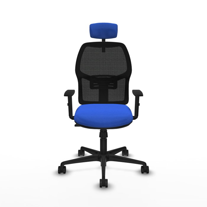 PIQUERAS Y CRESPO Silla de oficina Alfera con mecanismo Sincro, Azul y Negro PIQUERAS Y CRESPO Silla de oficina Alfera con mecanismo Sincro, Azul y Negro