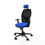 PIQUERAS Y CRESPO Silla de oficina Alfera con mecanismo Sincro, Azul y Negro