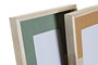 DKD Home Decor Set de 2 Marcos de Fotos de Madera y Cristal 10x15 Surtido