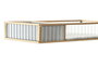 DKD Home Decor Joyero de Cristal y Metal Transparente y Dorado