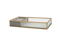 DKD Home Decor Joyero de Cristal y Metal Transparente y Dorado