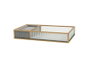 DKD Home Decor Joyero de Cristal y Metal Transparente y Dorado