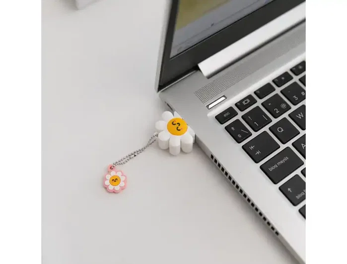 Wondee Memoria USB Mr. Wonderful 32GB Margarita con Llavero y Adaptador USB-C