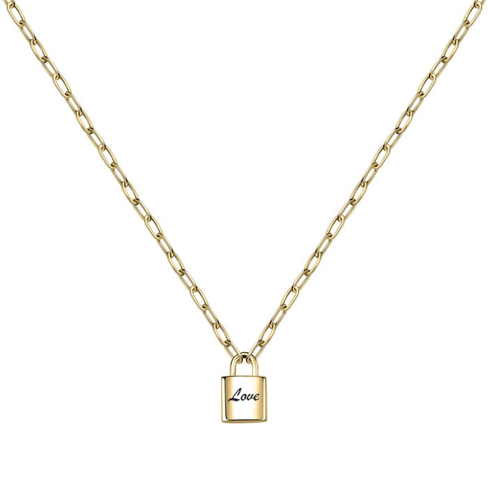 La Petite Story Collar NECKL.PADLOCK YG+LOVE Amarillo La Petite Story Collar NECKL.PADLOCK YG+LOVE Amarillo