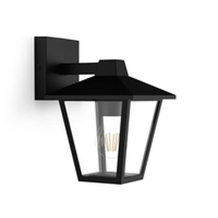 Philips Kinno Aplique Exterior Negro Luz Hacia Abajo E27 25W