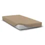 Home Linge Passion HP72126 Sábana Bajera Ajustable Microfibra 82 g 160 x 200 cm Bolsillo 30 cm Beige