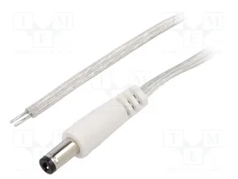 BQ CABLE Cable de alimentación CC plano, DC 5,5/2,1, 3m
