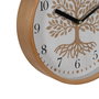 Reloj Blanco-Natural Madera / Cristal 22 X 22 X 4,50 cm
