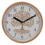 Reloj Blanco-Natural Madera / Cristal 22 X 22 X 4,50 cm