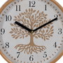Reloj Blanco-Natural Madera / Cristal 22 X 22 X 4,50 cm