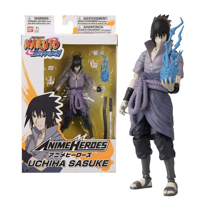 Bandai Anime Heroes Figura de Acción Naruto y Sasuke Dragon Ball 36902, +20 Puntos de Articulación, Edad +4 Años Bandai Anime Heroes Figura de Acción Naruto y Sasuke Dragon Ball 36902, +20 Puntos de Articulación, Edad +4 Años