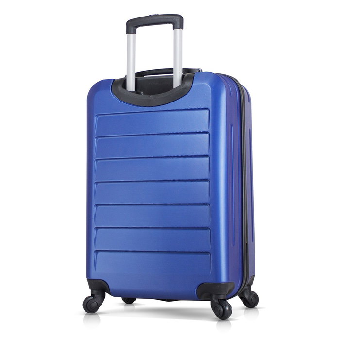 Zoozie Bags 6547 Maleta de Viaje 100% ABS Azul con 4 Ruedas 360 y Cierre Codificado