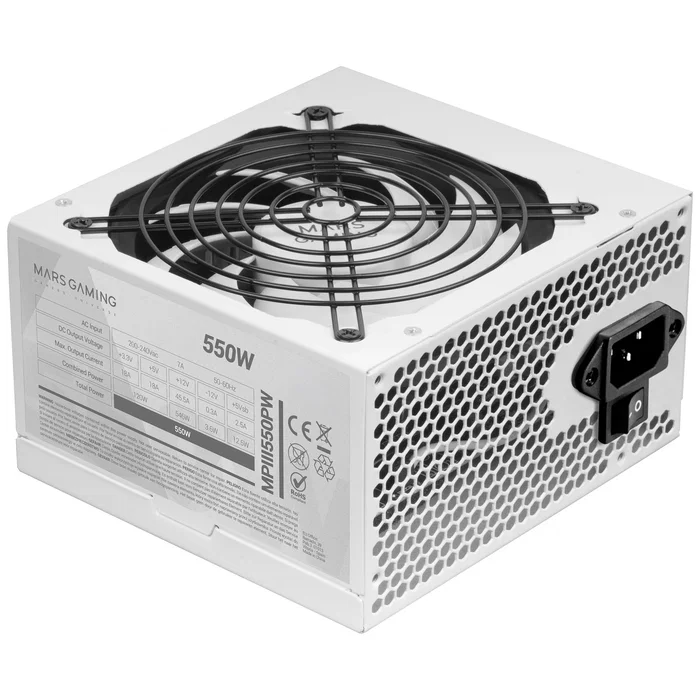 Mars Gaming MPIII550P 550W Blanco Mars Gaming MPIII550P 550W Blanco