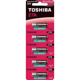 Toshiba Pack de 5 pilas 27A 12V alcalinas