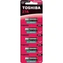 Toshiba Pack de 5 Pilas Alcalinas Botón 12V 27A para Mandos, Cámaras, Juguetes - 27A