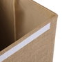 Versa Cesto Ropa Rectangular Plegable de Yute 30x40x50 cm (2 Unidades)