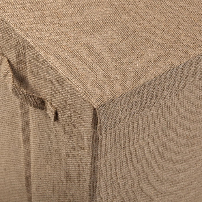 Versa Cesto Ropa Rectangular Plegable de Yute 30x40x50 cm (2 Unidades)