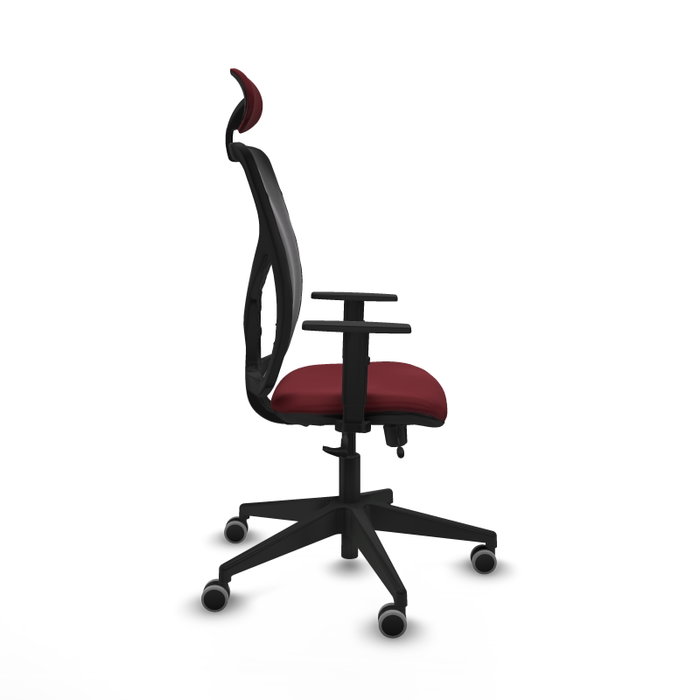 PIQUERAS Y CRESPO Silla de oficina Motilla con mecanismo Sincro/Traslack, Granate y Negro PIQUERAS Y CRESPO Silla de oficina Motilla con mecanismo Sincro/Traslack, Granate y Negro