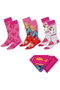 Cerdá Pack de 3 pares de calcetines Superman y Supergirl DC Comics