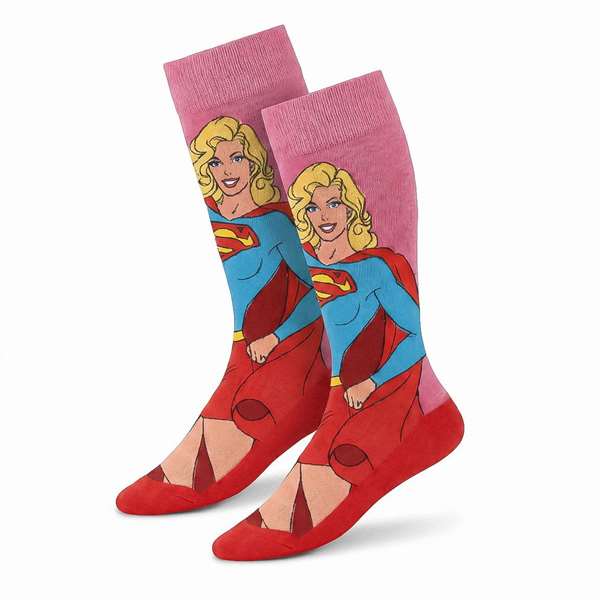 Cerdá Pack de 3 Calcetines DC Comics Superman y Supergirl Talla 36-43
