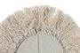 DKD Home Decor Set de 3 Espejos de Algodón y Cristal Blanco