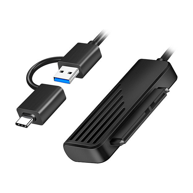 LogiLink Adaptador USB 3.2 Gen1 CM / AM a SATA para HDD/SSD de 2.5 pulg.