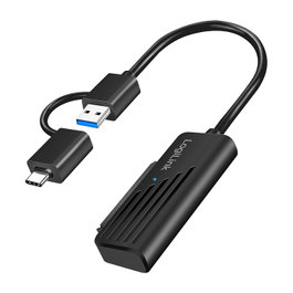 LogiLink Adaptador USB 3.2 Gen1 CM / AM a SATA para HDD/SSD de 2.5 pulg.