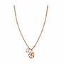 Rosefield TOC Necklace Pearl and waved Charm RG Dorado