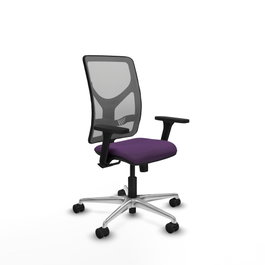 PIQUERAS Y CRESPO Silla de oficina Motilla con mecanismo Sincro, Morado y Gris
