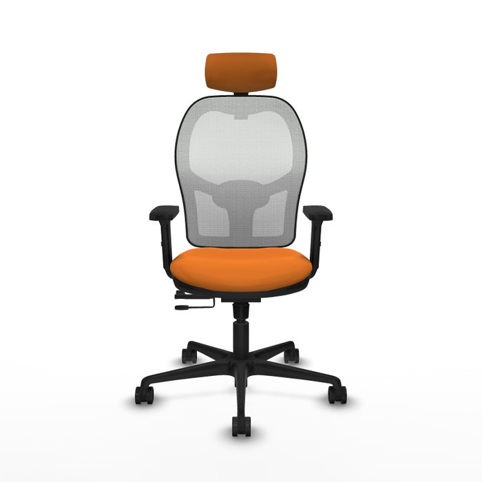 PIQUERAS Y CRESPO Silla de oficina Jorquera Naranja y Blanco PIQUERAS Y CRESPO Silla de oficina Jorquera Naranja y Blanco