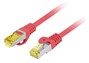 Lanberg Cable de red Cat6a S/FTP 1 m Rojo PCF6A-10CU-0100-R