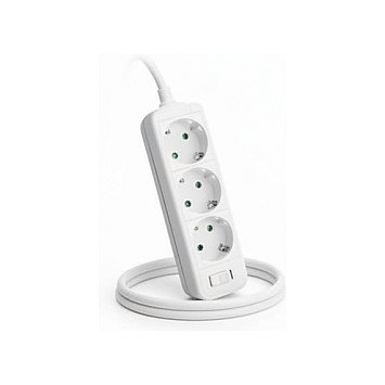 Helos CLASSIC Regleta de enchufes 3 salidas, 3 m, Blanco Helos CLASSIC Regleta de enchufes 3 salidas, 3 m, Blanco