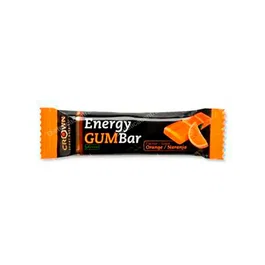 CROWN SPORT NUTRITION Energy Gum Bar Naranja 1X30g Barrita Gominola Vegana Alto Rendimiento