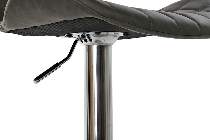 DKD Home Decor Taburete Gris Oscuro PU Metal 50 x 110 x 47 cm