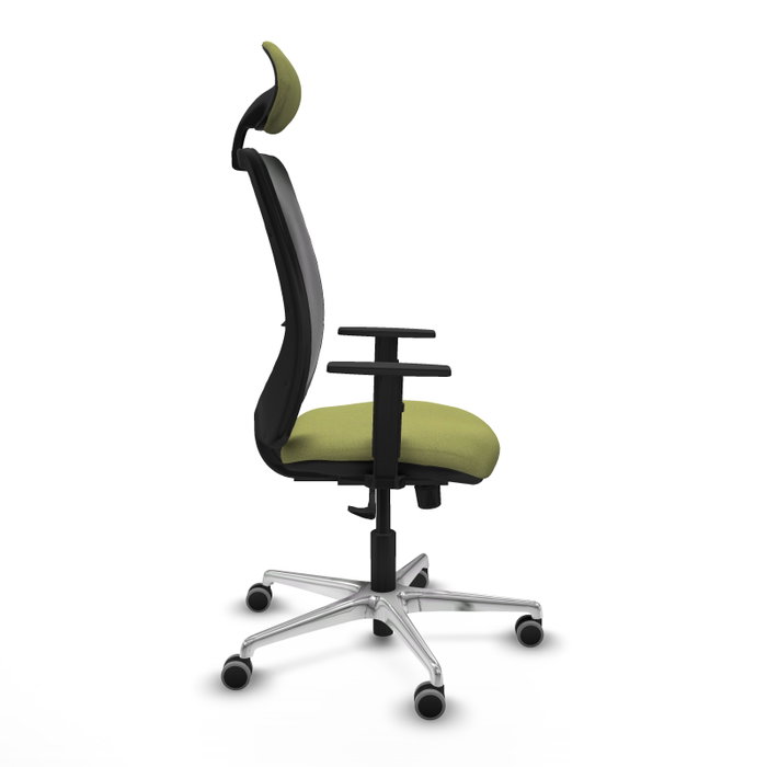 PIQUERAS Y CRESPO Silla de oficina Zulema con mecanismo Sincro, Verde oliva y Negro PIQUERAS Y CRESPO Silla de oficina Zulema con mecanismo Sincro, Verde oliva y Negro