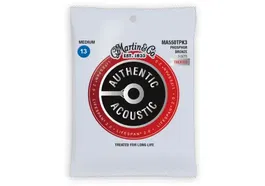 Martin Cuerdas Acústica Authentic Lifespan®2.0 Phosphor Bronze 92/8 Medium 13-56 Pack 3