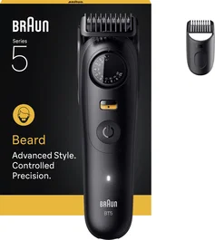 Braun Serie 5 Afeitadora Eléctrica BT5500 Negra, 120 min Batería, Resistente al Agua