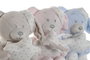 DKD Home Decor Peluche Baby Rosa Azul Poliester 10 x 15 x 20 cm (3 Unidades)