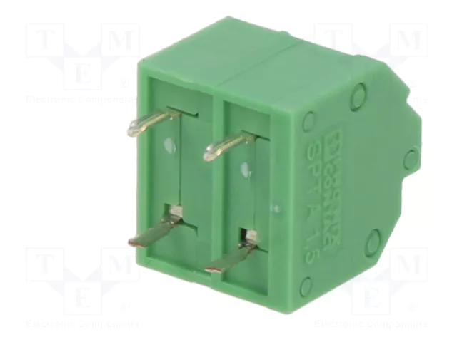 PHOENIX CONTACT SPTA1.5/2-5.08 listón para impresión de alimentación verde