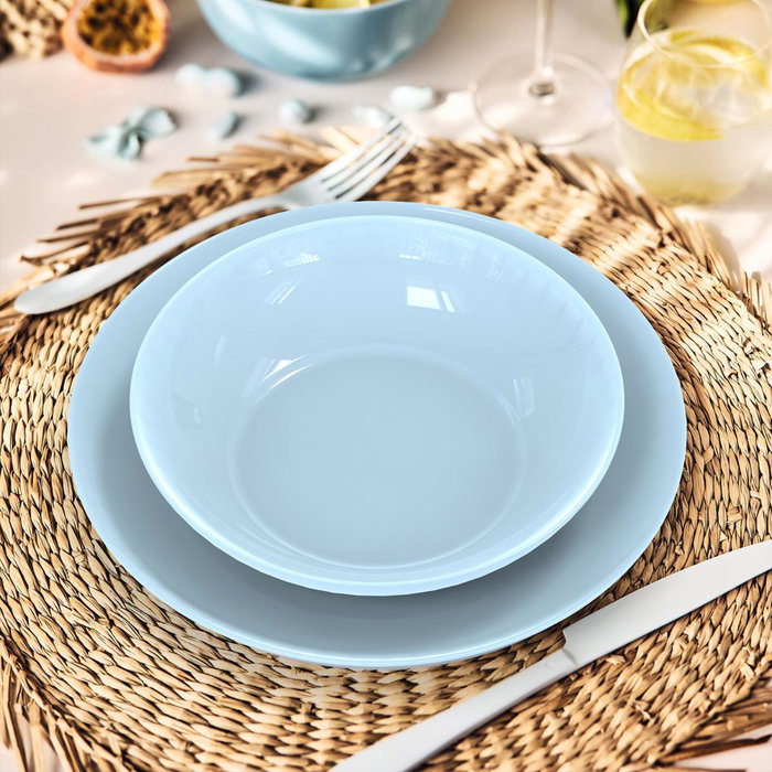 Plato Hondo Opal Apy Paradise Azul Luminarc 20 cm