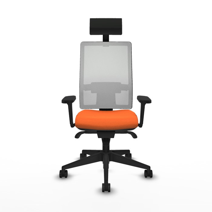 PIQUERAS Y CRESPO Silla de oficina Horna Naranja y Blanco PIQUERAS Y CRESPO Silla de oficina Horna Naranja y Blanco