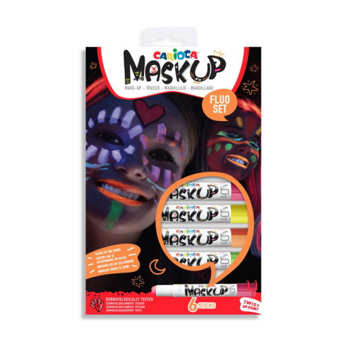 Carioca Set de 6 Barras de Maquillaje Flúor Multicolor Carioca Set de 6 Barras de Maquillaje Flúor Multicolor