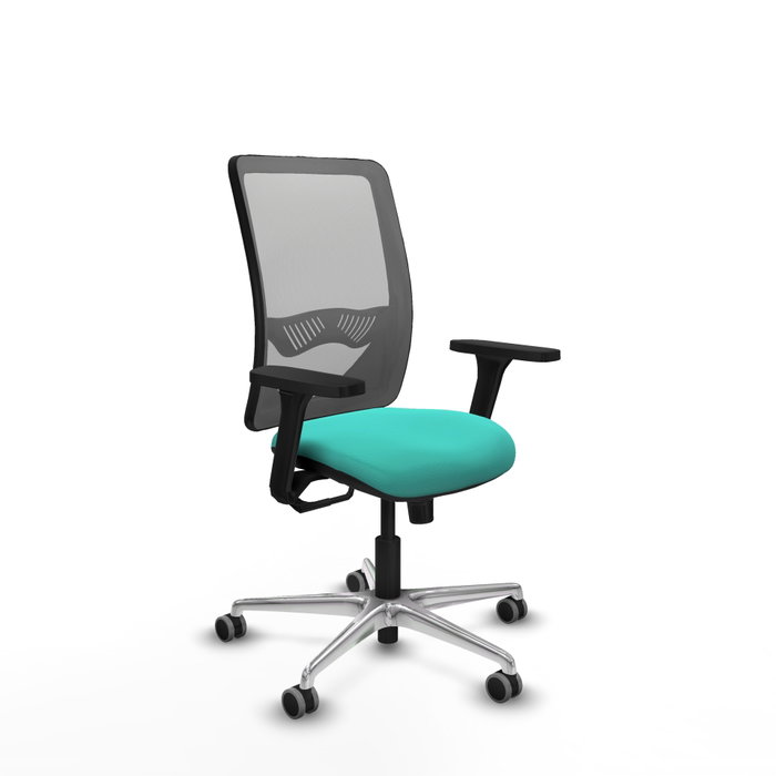 PIQUERAS Y CRESPO Silla de oficina Zulema con mecanismo Sincro, Turquesa y Gris PIQUERAS Y CRESPO Silla de oficina Zulema con mecanismo Sincro, Turquesa y Gris