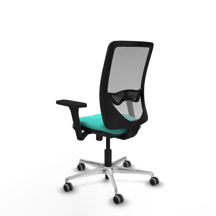 PIQUERAS Y CRESPO Silla de oficina Zulema con mecanismo Sincro, Turquesa y Gris PIQUERAS Y CRESPO Silla de oficina Zulema con mecanismo Sincro, Turquesa y Gris