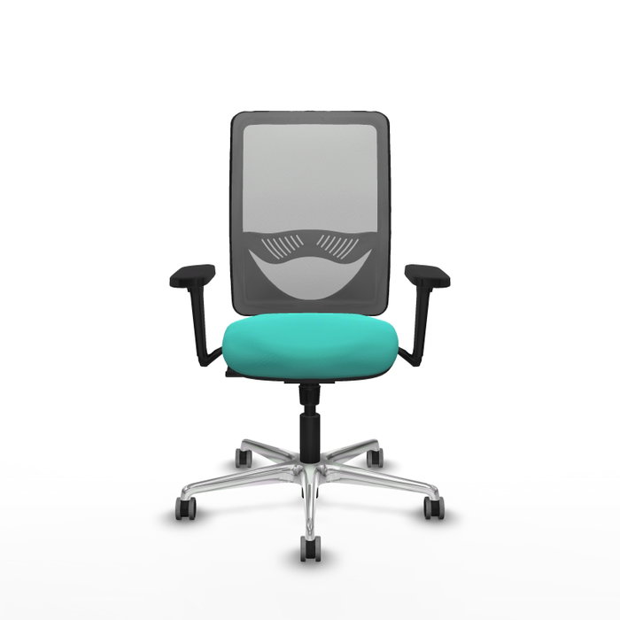 PIQUERAS Y CRESPO Silla de oficina Zulema con mecanismo Sincro, Turquesa y Gris PIQUERAS Y CRESPO Silla de oficina Zulema con mecanismo Sincro, Turquesa y Gris