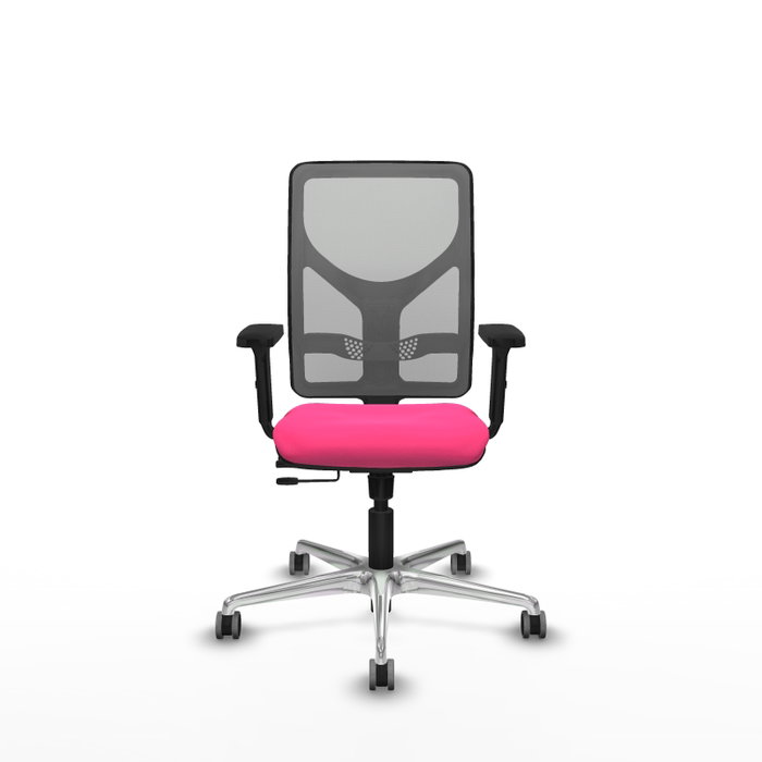 PIQUERAS Y CRESPO Silla de oficina Motilla Rosa/Gris con mecanismo Sincro/Traslack PIQUERAS Y CRESPO Silla de oficina Motilla Rosa/Gris con mecanismo Sincro/Traslack