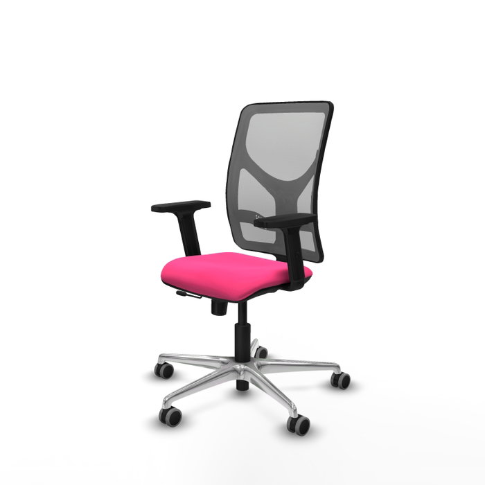 PIQUERAS Y CRESPO Silla de oficina Motilla Rosa/Gris con mecanismo Sincro/Traslack PIQUERAS Y CRESPO Silla de oficina Motilla Rosa/Gris con mecanismo Sincro/Traslack